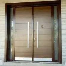 5 feet wide multi -locking door with side glass on one side and the other side full solid