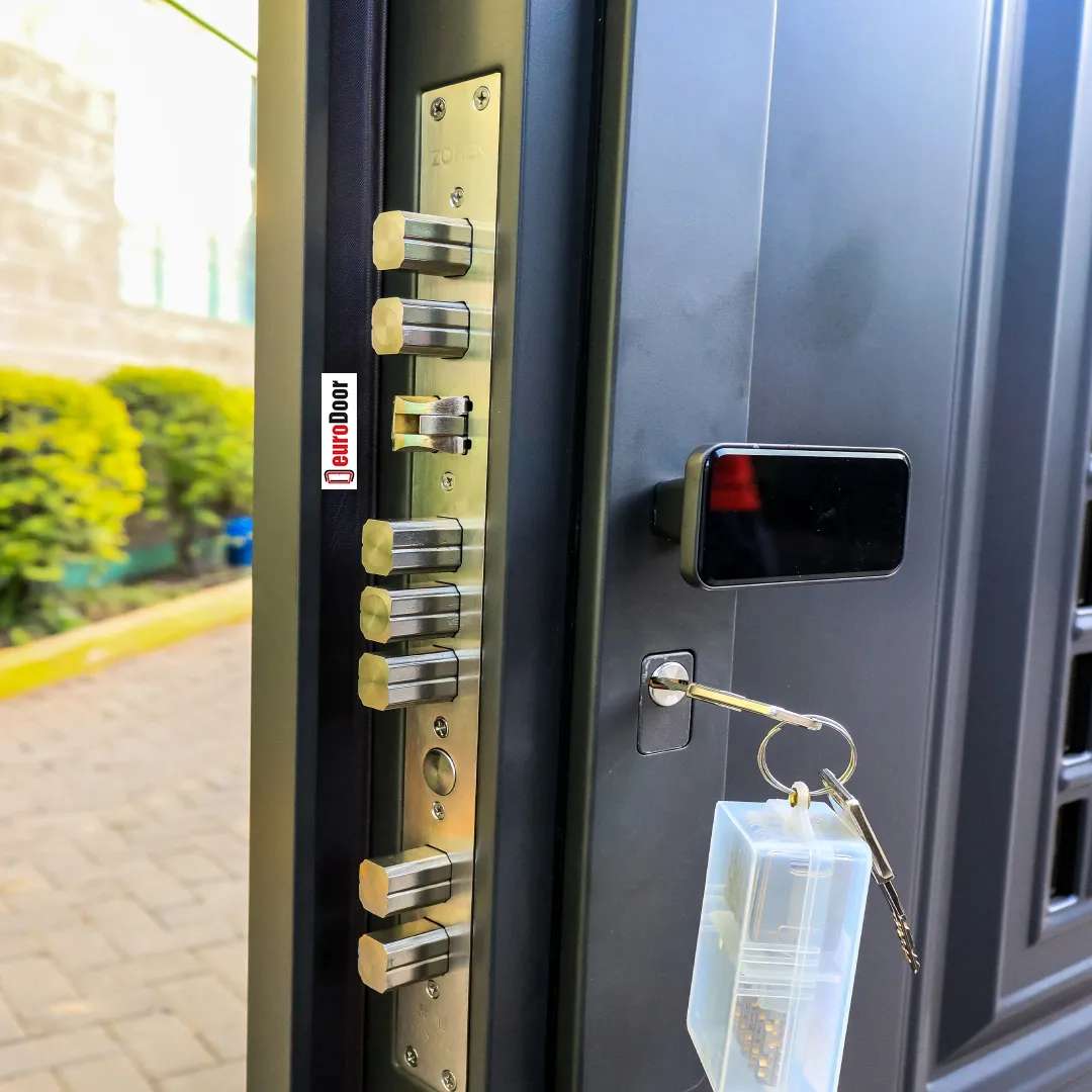 multi locking points of the single steel door