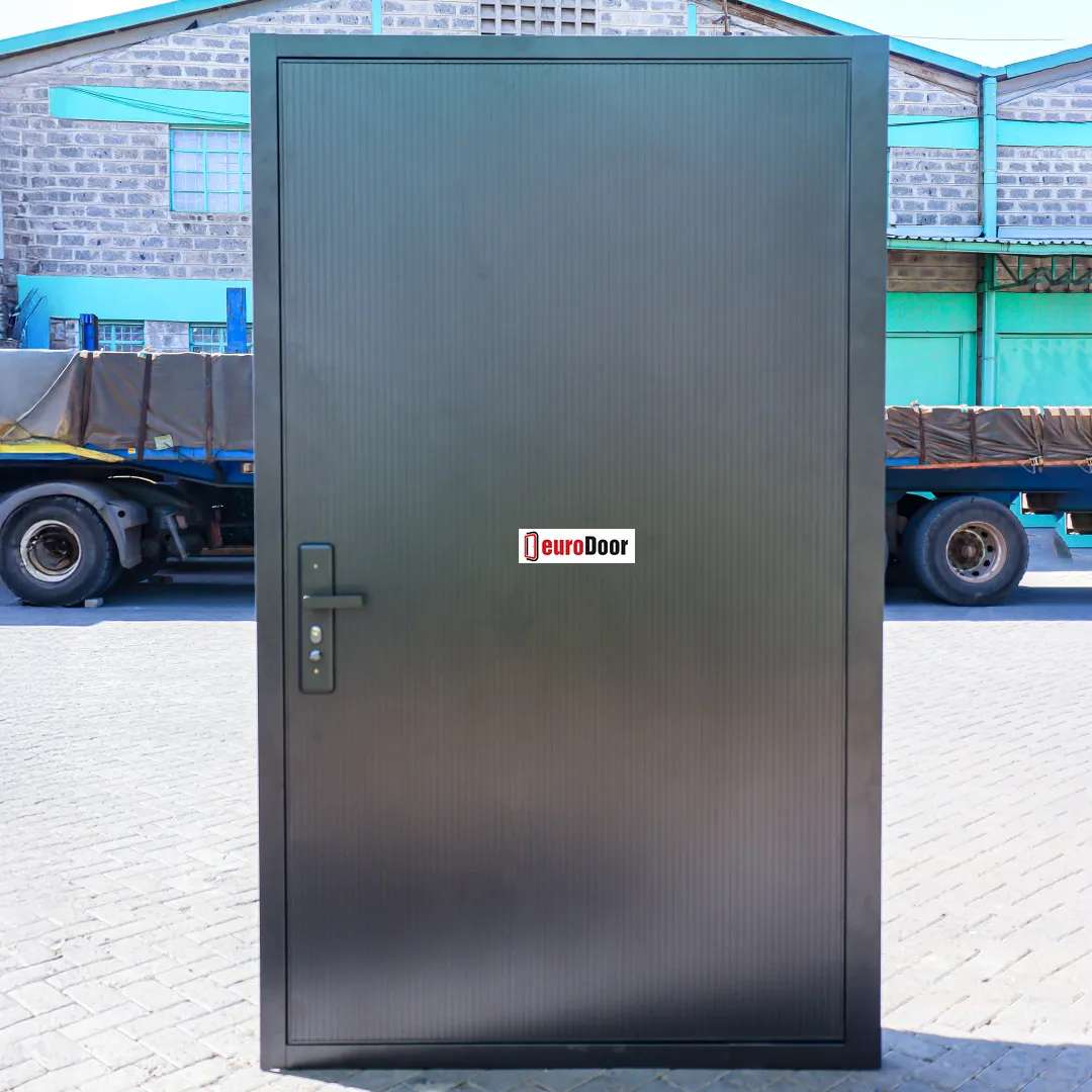 Back view of the pivot door.